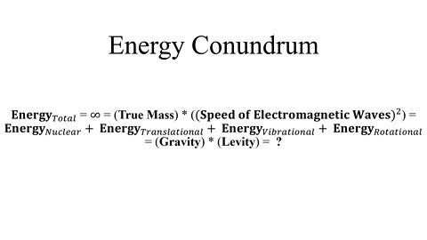 Energy Conundrums
