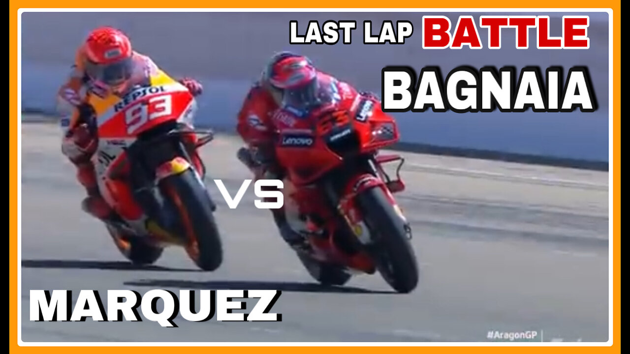 Highlights MotoGP Aragon 2021 Last Lap Battle Marquez vs Bagnaia