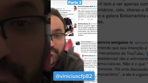 Rafinha Bastos impede que jornalistas Mônica Bergamo e Patricia Campos Mello propagem narrativas P3