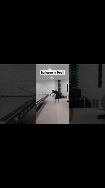 Jumping over myself into a 👞 !! Dangerous Billiards! #shorts