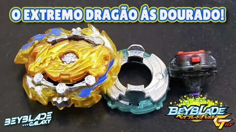 Testando 063 - ACE DRAGON .0S.X' GOKU contra 3 combos - Beyblade Burst ベイブレードバースト