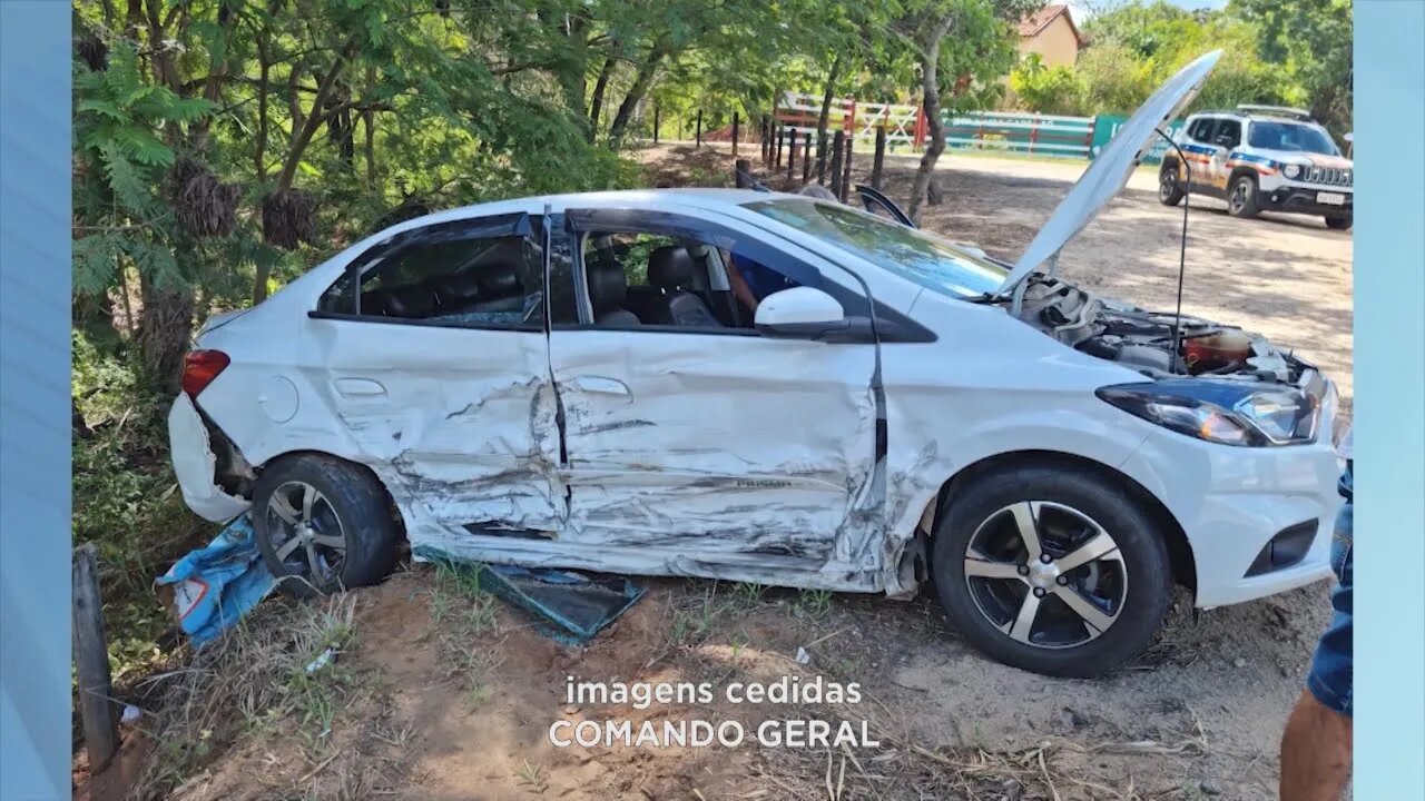 Acidente na BR-259: duas pessoas ficam feridas em acidente entre dois carros nesta 2ª feira em GV