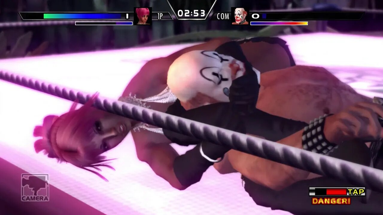 Rumble Roses XX - Lambda Speed 5 submit with leg lock, arm bar, chokehold, STF, Koji clutch