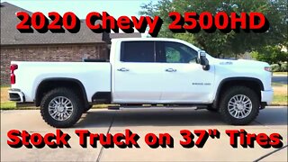 Stock 2020 Chevrolet 2500HD on 37x12.5r20s - Yokohama GEOLANDAR MTs