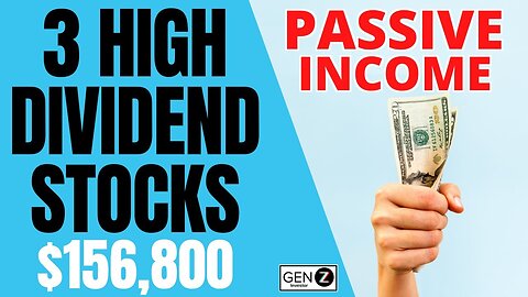 Best 3 HIGH Dividend Stocks To BUY For PASSIVE Income!