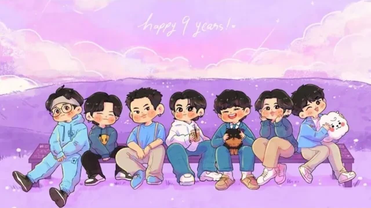 BTS 9th anniversary 🥳💜, tiktok compilation #bts9thanniversary #9yearswithbts