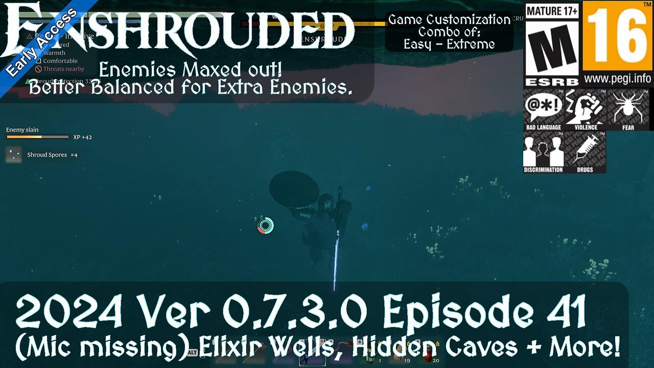 Enshrouded (2024 Episode 41) (Mic missing) Elixir Wells, Hidden Caves + More!