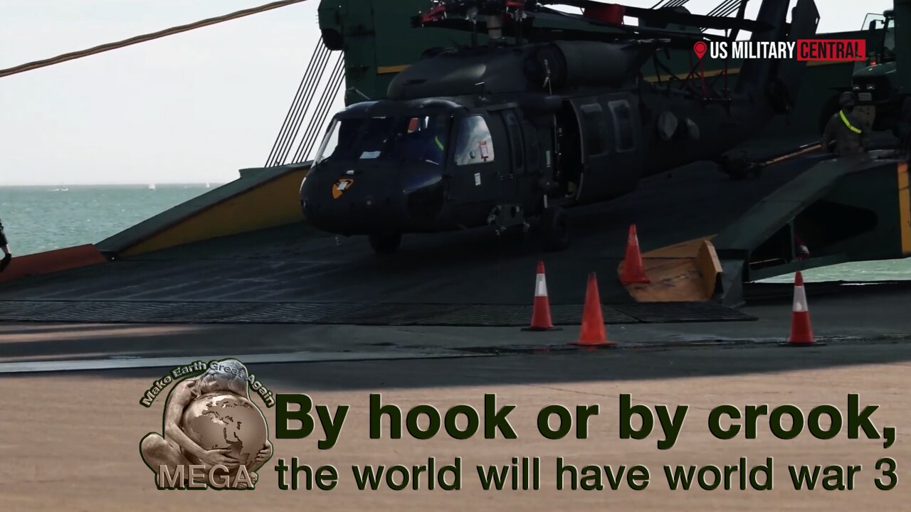 By hook or by crook, with the financial Globalist Ponzi Scheme dead, the world will have World War 3! US Preparing for War(?) Hundreds of tactical vehicles and helicopters headed for Eastern Europe