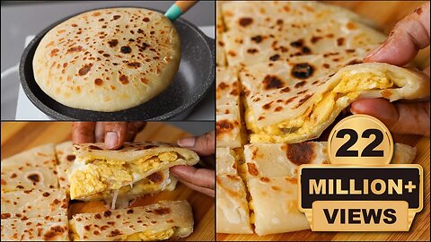 Egg Cheese Paratha Recipe | Cheese Stuffing Paratha | Egg Cheese Bread Recipe | N'Oven Foods