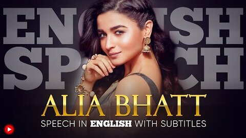 ENGLISH SPEECH | ALIA BHATT: Perfection is boring (English Subtitles)