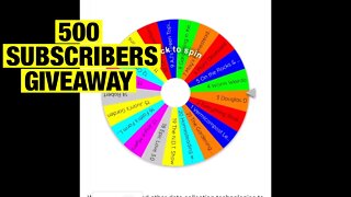 500 subscribers giveaway