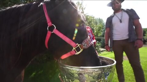 Avs players ready for their turn with the Stanley Cup