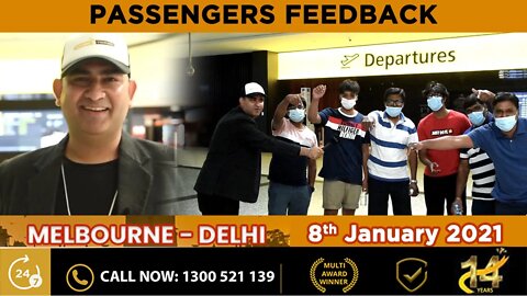 Gaura Travels Feedback on 8 January 2021 Melbourne to Delhi | FriendsWorldTV