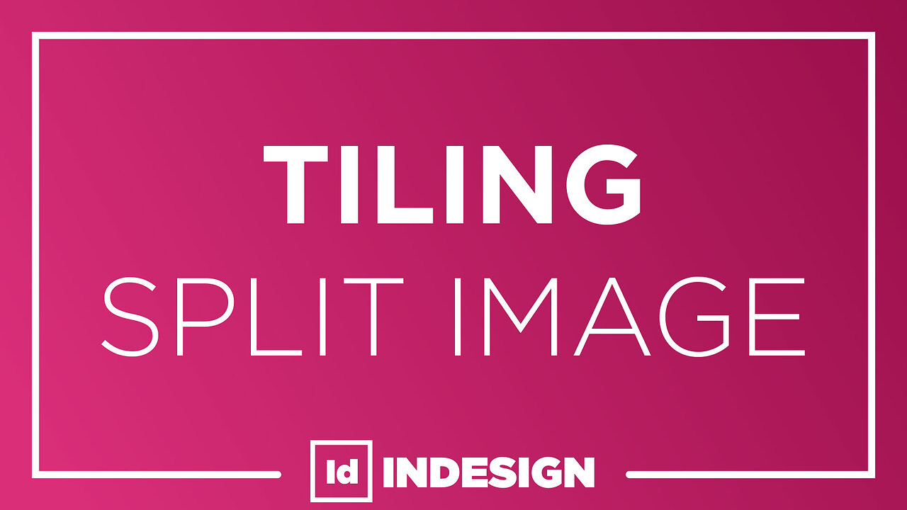 Split Wall Graphic into Stripes - Tiling in Indesign