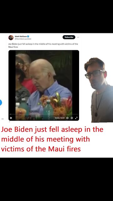 Shocking Footage: Joe Biden Falls Asleep During Meeting with Maui Fire Victims
