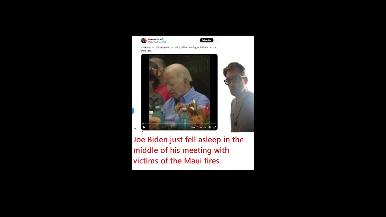 Shocking Footage: Joe Biden Falls Asleep During Meeting with Maui Fire Victims