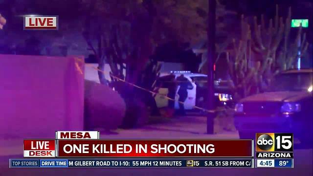 One dead, one in custody after Mesa shooting