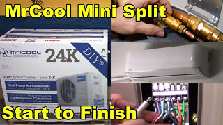 Mr Cool Mini-Split Heat Pump, Full Installation