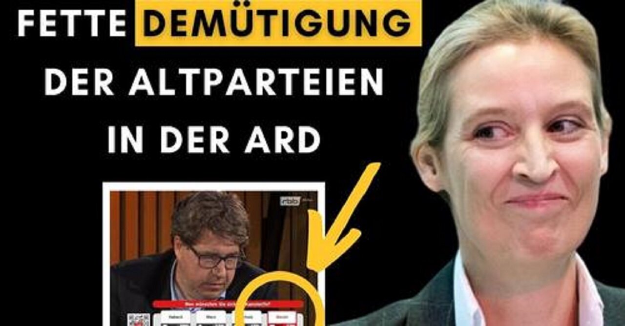 ARD hetzt 1 Stunde gegen AfD & dann wählen Zuschauer Weidel als Wunschkanzlerin!