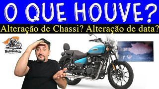 Meteor 350 ROYAL ENFIELD, alteração do Chassi? Alteração da data? O que houve? VAMOS ENTENDER