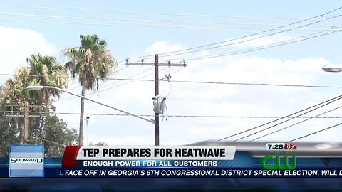 TEP prepares for heatwave