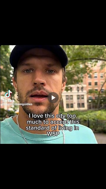 A man in Manhattan is frustrated by the number of addicts at Washington Square Park in NYC.