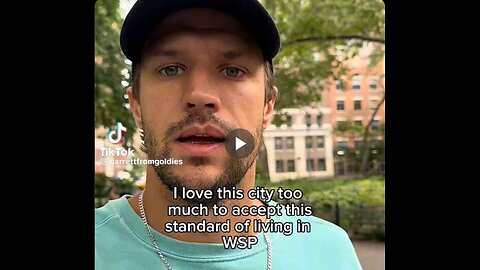 A man in Manhattan is frustrated by the number of addicts at Washington Square Park in NYC.