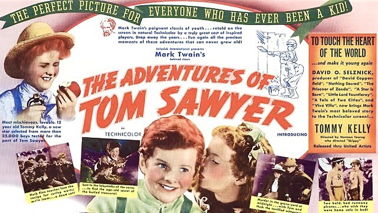 The Adventures of Tom Sawyer (1938 Full Movie) | Adventure/Comedy/Family | Tommy Kelly, Jackie Moran, May Robson, Ann Gillis, Walter Brennan, Victor Jory.