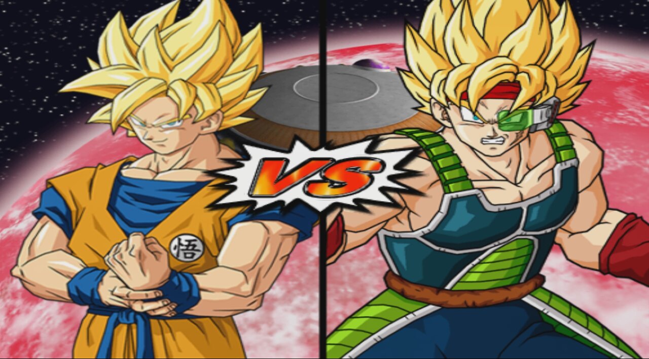 SSJ Goku VS SSJ Bardock - DBZ Budokai Tenkaichi 4