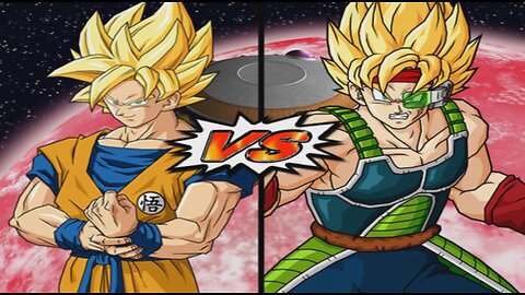 SSJ Goku VS SSJ Bardock - DBZ Budokai Tenkaichi 4