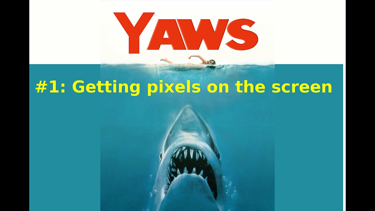 Getting pixels on the screen with yaws | yaws 1