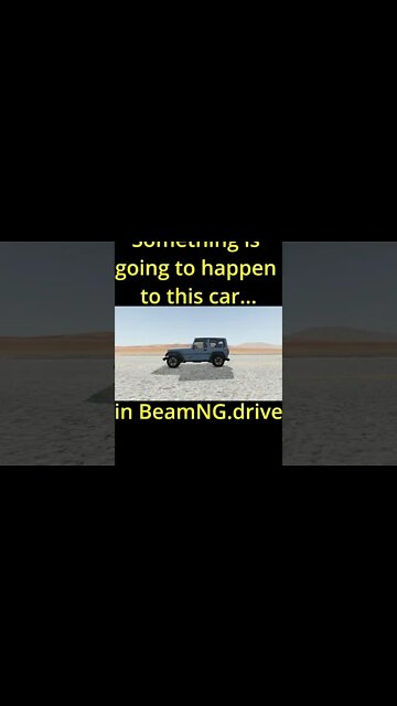 Something is Going to Happen to this Car in BeamNG drive