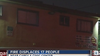 More than a dozen displaced after fire rips through apartment complex