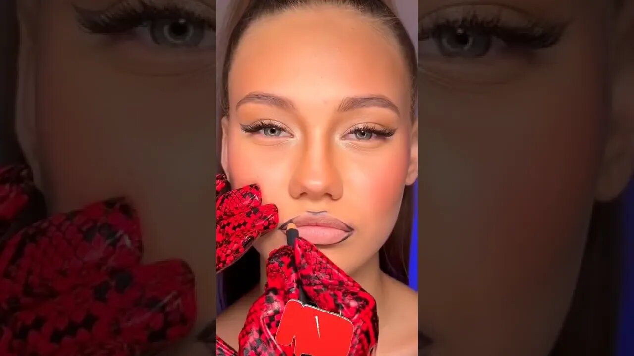 Quick and easy Lip liner tutorial / lip liner technique #shorts #lipliner #lipsticks #beautyshorts