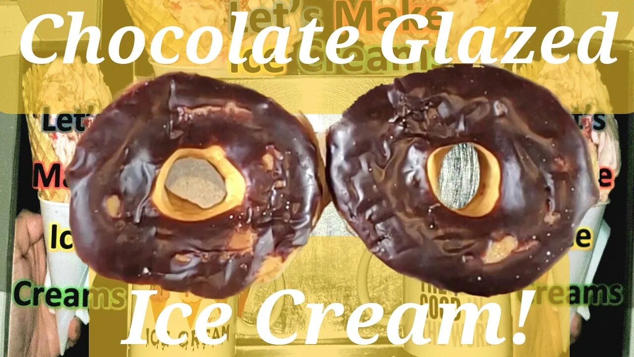 Ice Cream Making Chocolate Glazed Doughnuts