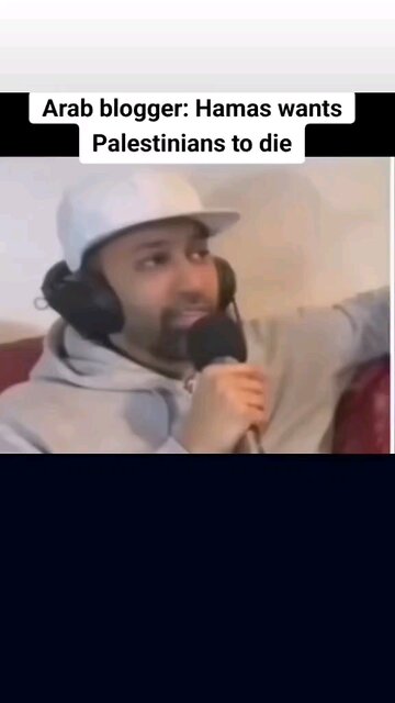 Hamas wants Palestinians to die!