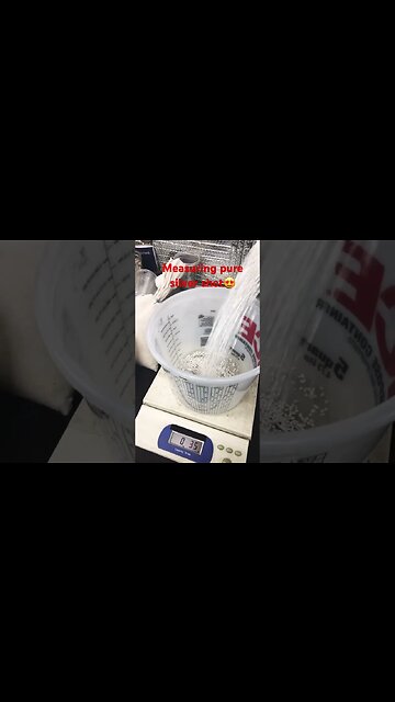 Measuring pure silver shot #localsilvermint #silvershop #preciousmetal #mint #silverstacking