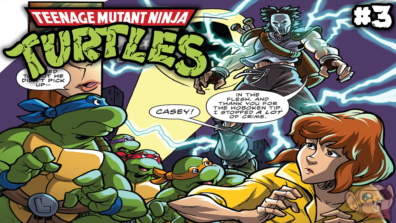 A Souped-Up Casey Jones Battles the Ninja Turtles in TMNT: SATURDAY MORNING ADVENTURES #3