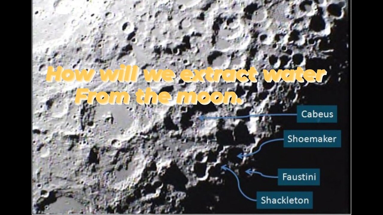 How will scientists extract water From the moon. #lifeonmoon #wateronmoon #nasa