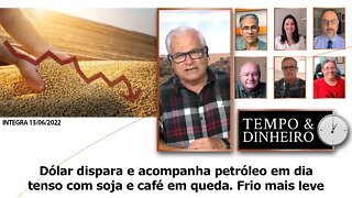 Dólar dispara e acompanha petróleo em dia tenso com soja e café em queda. Frio mais leve