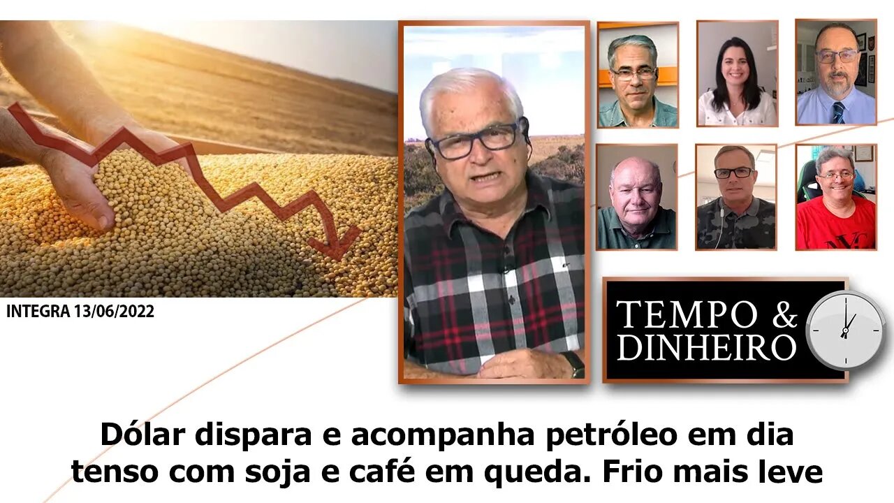 Dólar dispara e acompanha petróleo em dia tenso com soja e café em queda. Frio mais leve