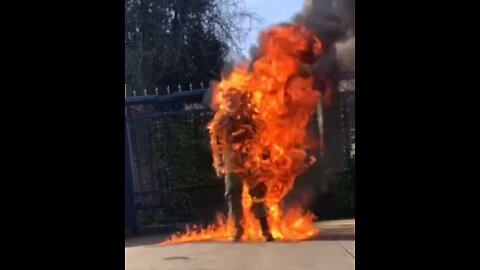 Uncensored video Self-immolation of Aaron Bushnell