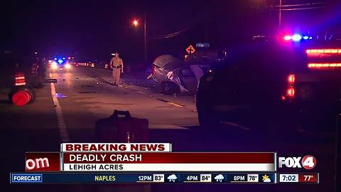 Deadly crash on Leonard Boulevard in Lehigh Acres