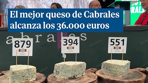 El mejor queso de Cabrales alcanza los 36.000€ y bate un nuevo récord mundial