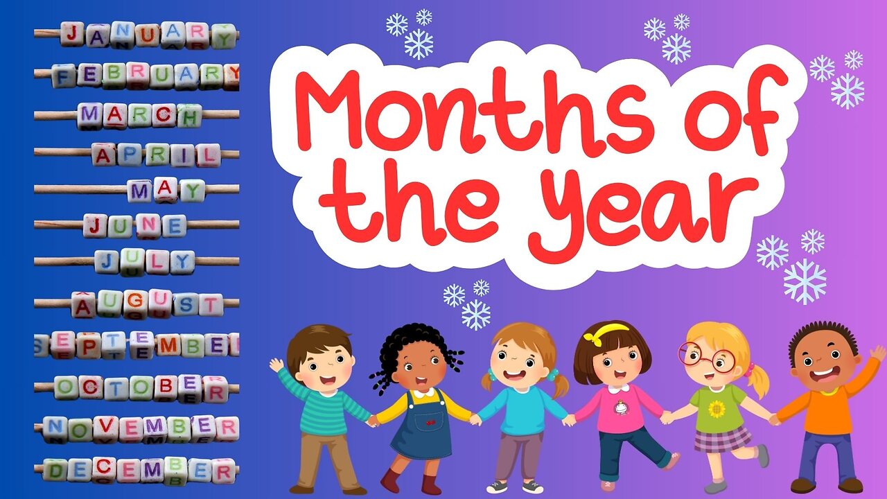 12 Months of the Year | Learn Months of the Year | for Kids and Toddlers | Bright Spark Station