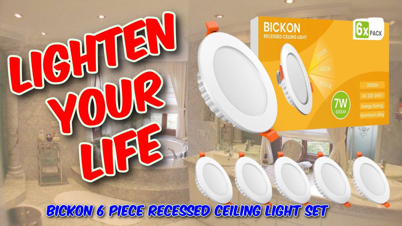 Bickon 6 Piece Recessed Ceiling Light Set Review