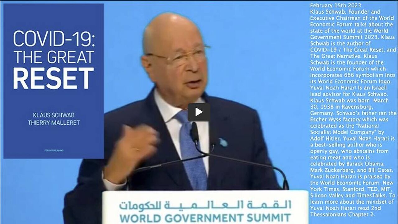 Klaus Schwab | "We Are Just Now Where We Move Into the EXPONENTIAL PHASE!!!