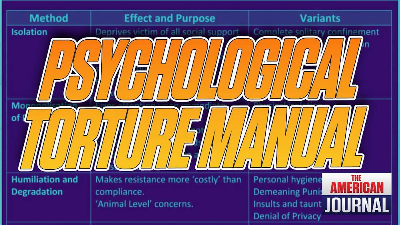 Psychological Torture Manual Reveals True Purpose Of Lockdown Measures