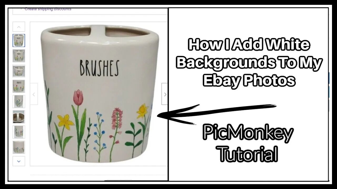 How I Add White Backgrounds To My Ebay Photos ( PicMonkey Tutorial )