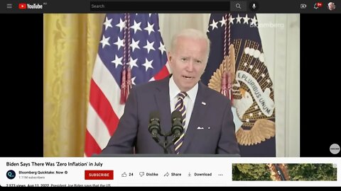 🟨 拜登稱7月份出現“零通脹” 🟨